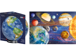 EUROGRAPHICS Puzzle v plechovej krabičke Planéty 550 dielikov