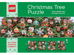 CHRONICLE BOOKS Puzzle Vianočné Lego stromček 4x100 dielikov