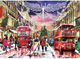 GIBSONS Puzzle Vianočné Regent Street XL 500 dielikov