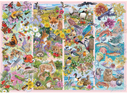 GIBSONS Puzzle Zvedavé zvieratká 1000 dielikov