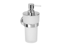 Sapho LARISSA dávkovač mydla 250ml, mliečne sklo, chróm WS019