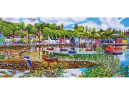 GIBSONS Panoramatické puzzle Odliv a príliv v Tobermory 636 dielikov