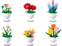 Sluban Flowers M38-B1077 Kvety jarné malé Displej 6 ks