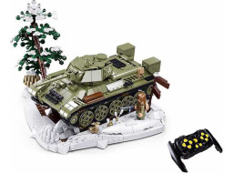 Sluban Power Bricks M38-B7072 R/C T34/76 (1942) Tank na diaľkové ovládanie