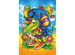 ART PUZZLE Drevené puzzle Cesta do školy 16 dielikov