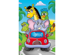 ART PUZZLE Drevené puzzle Kapitán slon 16 dielikov