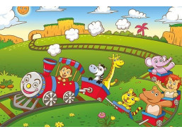 ART PUZZLE Drevené puzzle Zvierací vláčik 25 dielikov