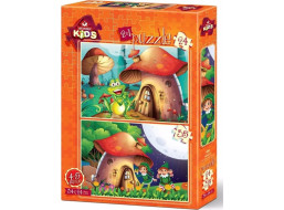 ART PUZZLE Puzzle Domček Hríbik 24+35 dielikov