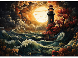 ART PUZZLE Puzzle Maják v búrke 1500 dielikov