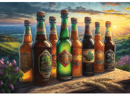 ART PUZZLE Puzzle Retro fľaše od piva 1000 dielikov