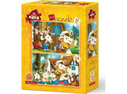 ART PUZZLE Puzzle Roztomilá teliatka 12+24 dielikov