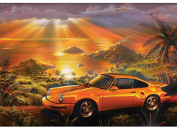 ART PUZZLE Puzzle Žlté Porsche 1500 dielikov