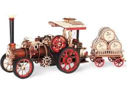 ROBOTIME Roker 3D drevené puzzle Parný stroj 469 dielikov
