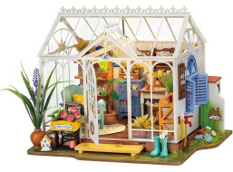ROBOTIME Rolife DIY 3D drevené puzzle Vysnívaný záhradný dom s LED osvetlením 240 dielikov