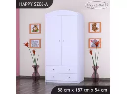 Detská skriňa HAPPY bez motívu - TYP 6A