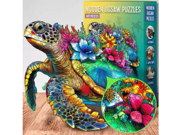 EscapeWelt Drevené puzzle Korytnačka 500 dielikov