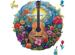 EscapeWelt Drevené puzzle Gitara 200 dielikov