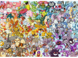 RAVENSBURGER Puzzle Challenge: Pokémon 1000 dielikov