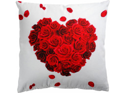 Valentínsky vankúš CLEO Rose Heart - 43x43 cm