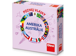 Dino Cestovná hra Poznaj vlajky - Amerika a Austrália