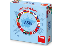 Dino Cestovná hra Poznaj vlajky - Ázia