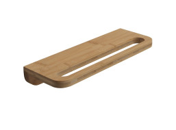 Gedy HIMALAYA polička s držiakom uterákov 400x145mm, bambus HY19