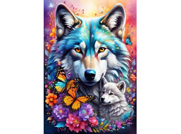 ALIPSON Puzzle Materská láska: Vlci 1000 dielikov