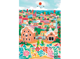 TREFL Puzzle Premium Plus Art of Colour: Barelona, Španielsko 1000 dielikov