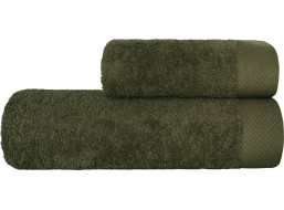Bavlnený uterák BOHO - 70x140 cm - 500g/m2 - zelený