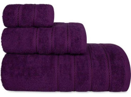 Bavlnený uterák EVA - 50x90 cm - 450g/m2 - tmavo fialový