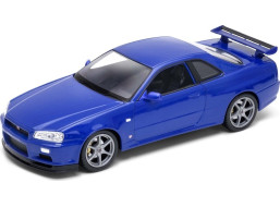 Welly Nissan Skyline GT-R - modré 1:24