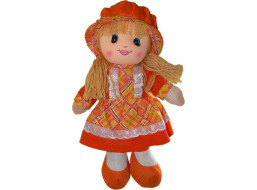 SPARKYS Handrová bábika 30 cm - oranžová