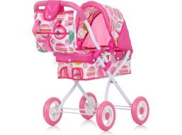 CHIPOLINO Hlboký kočík pre bábiky Emily Multicolor