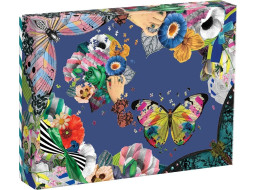 Galison Tvarové puzzle Christian Lacroix Motýľ a Kytica v sade