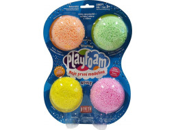 Guľôčková modelína PlayFoam: Boule Set - trblietavá (4 farby)