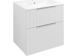 Sapho CIRASA umývadlová skrinka 59, 2x64x46cm, biela mat strip CR601-3131S
