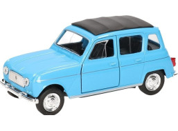 WELLY Autíčko na spätné natiahnutie Renault 4 modrý