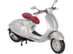 WELLY Kovový skúter Vespa 946 strieborný