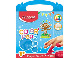 MAPED Prvé prstové farby Color&#39;Peps v kalíškoch 4 x 80g