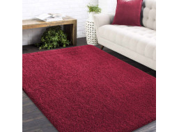 Moderný koberec SHAGGY CAMIL - červený