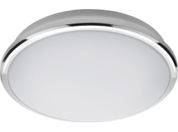 Sapho SILVER stropné LED svietidlo, Ø 28cm, 10W, 230V, 3000K/4000K/6500K, chróm AU480