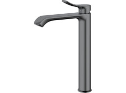 Sapho SUGA stojanková umývadlová batéria vysoká, bez výpustu, gun metal TJ006GM