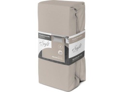 Jersey prestieradlo SOFT 200x180 cm + 25cm - šedé