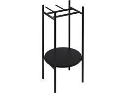 Sapho PUNO podstavec pod okrúhle umývadlá 375x830x448xmm, čierna SKA380-2