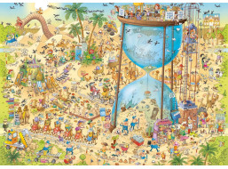 HEYE Puzzle Šialená ZOO: Púštna expozícia 1000 dielikov