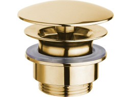 Silfra Umývadlová výpusť 5/4“, neuzatvárateľná, veľká zátka, 5-55mm, zlato UD52552