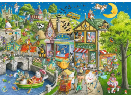 RAVENSBURGER Puzzle Mother Gooseville 1000 dielikov