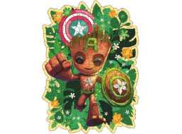 RAVENSBURGER Drevené obrysové puzzle Groot 150 dielikov