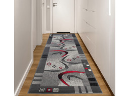 Behúň TAPIS Modern - šedý/červený