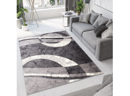Kusový koberec TAPIS Circle - tmavo šedý